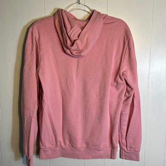 Adidas Hoodie Pink Logo Kangaroo Pocket Hood is Lined Youth Size XL - Picture 2 of 6